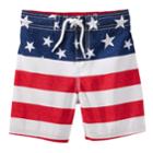 Boys 4-8 Oshkosh B'gosh&reg; American Flag Swim Trunks, Size: 4-5, Print