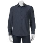 Men's Croft & Barrow&reg; Classic-fit Heathered Button-down Field Shirt, Size: Small, Dark Blue