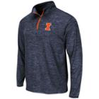 Men's Campus Heritage Illinois Fighting Illini Action Pass Quarter-zip Pullover, Size: Xl, Grey (charcoal)