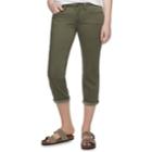 Women's Sonoma Goods For Life&trade; Cuffed Capri Jeans, Size: 12, Green