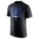 Men's Nike Duke Blue Devils Local Verbiage Tee, Size: Small, Black