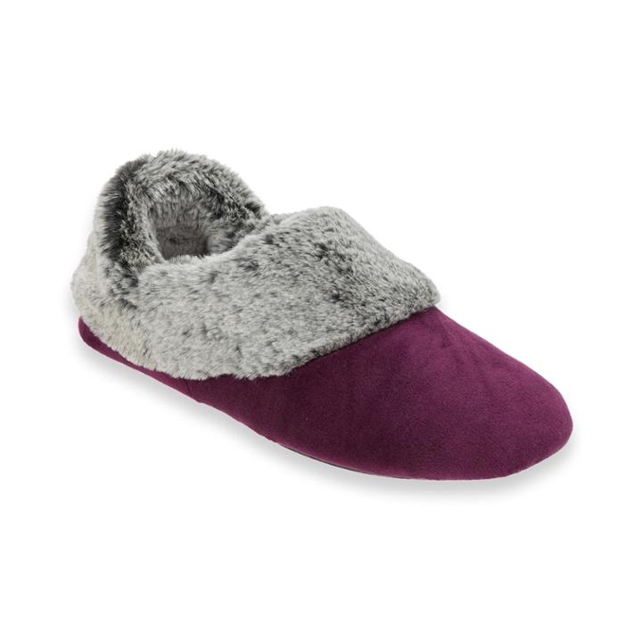 Women's Dearfoams Velour Bootie Slippers, Size: Large, Yellow