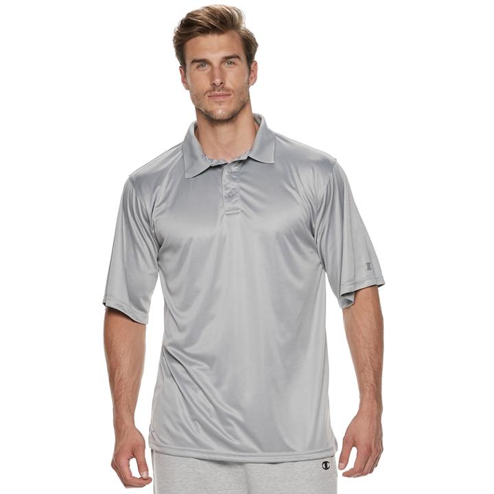 Big & Tall Champion Solid Performance Polo, Men's, Size: L Tall, Dark Grey