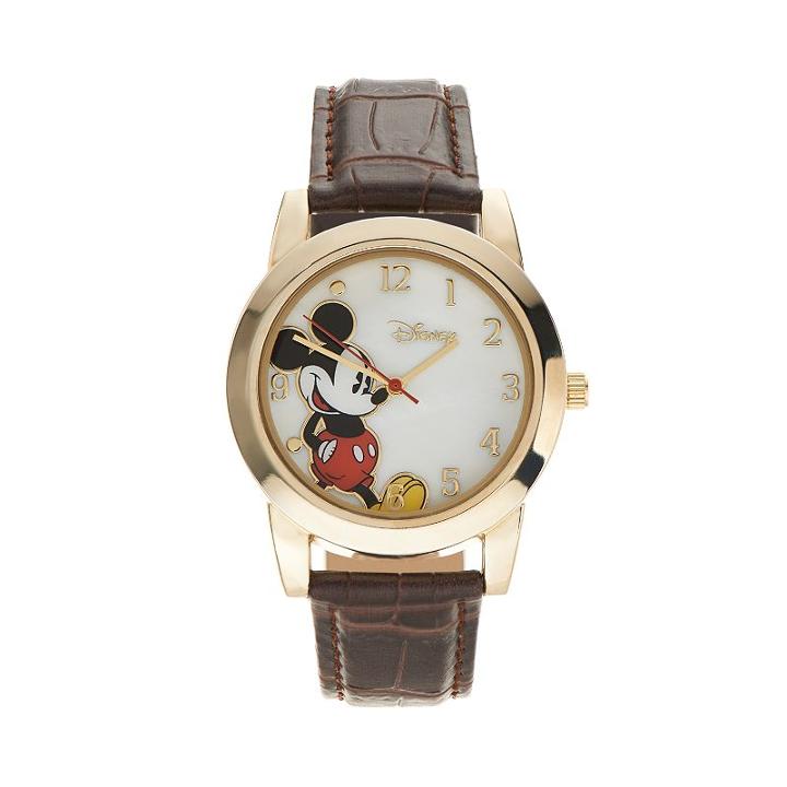 Disney's Mickey Mouse Women's Watch, Brown