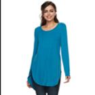 Women's Apt. 9&reg; Essential Tunic Tee, Size: Xxl, Med Blue