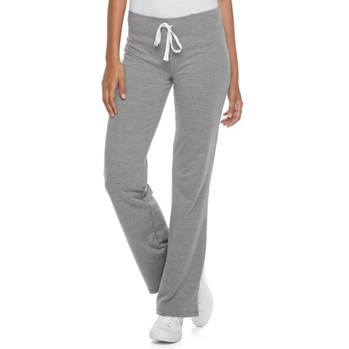 Juniors' So&reg; Drawstring Flare Loungepants, Teens, Size: Xs, Med Grey