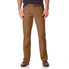 Men's Chaps Classic-fit 5-pocket Twill Flat-front Pants, Size: 34x34, Brown
