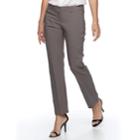 Petite Apt. 9&reg; Torie Modern Fit Straight-leg Dress Pants, Women's, Size: 16p-short, Grey