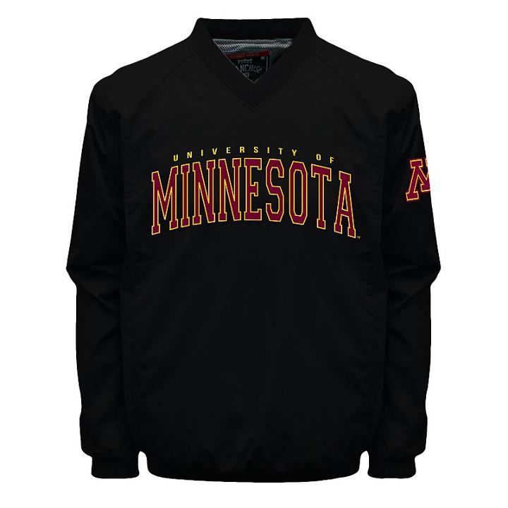 Men's Franchise Club Minnesota Golden Gophers Coach Windshell Jacket, Size: Medium, Black