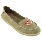 Women's Campus Cruzerz Virginia Tech Hokies Cabo Slip-on Shoes, Size: 10, Beig/green (beig/khaki)