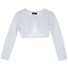 Girls 7-16 Iz Amy Byer Lurex Knit Shrug, Size: Xl, Silver