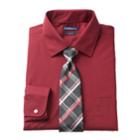 Men's Croft & Barrow&reg; Slim-fit Stretch-collar Dress Shirt And Patterned Tie, Size: 2x-34/35, Med Pink