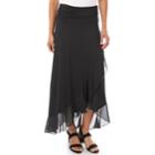 Women's Apt. 9&reg; Handkerchief-hem Skirt, Size: Xxl, Black
