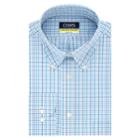 Men's Chaps Regular Fit Comfort Stretch Button-down Collar Dress Shirt, Size: 16.5 36/37, Turquoise/blue (turq/aqua)