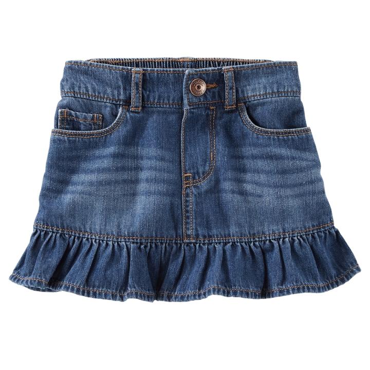 Toddler Girl Oshkosh B'gosh&reg; Ruffled Denim Skirt, Size: 4t, Blue