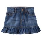 Toddler Girl Oshkosh B'gosh&reg; Ruffled Denim Skirt, Size: 4t, Blue