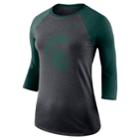 Women's Nike Michigan State Spartans Baseball Tee, Size: Medium, Grey