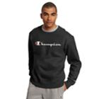 Men's Champion Logo Fleece, Size: Large, Black