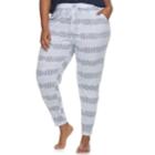 Plus Size Sonoma Goods For Life&trade; Printed Jogger Lounge Pants, Women's, Size: 1xl, Brt Purple