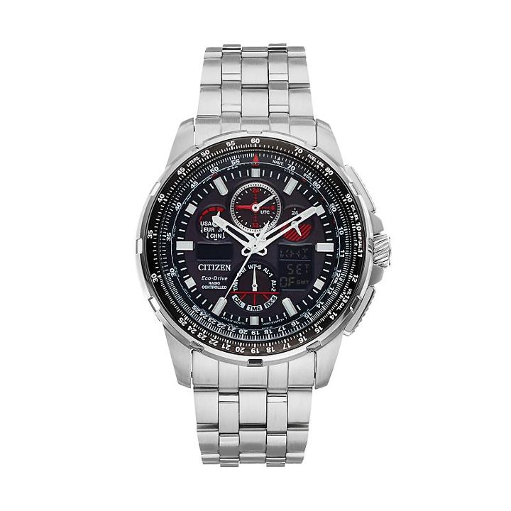 Citizen Eco-drive Men's Skyhawk A-t Stainless Steel Atomic Watch - Jy8050-51e, Grey