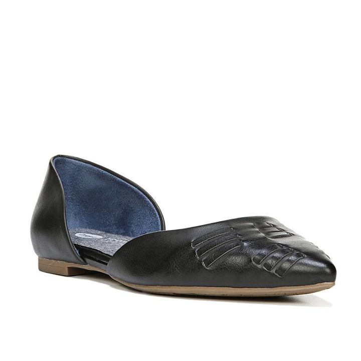 Dr. Scholl's Sunray Women's D'orsay Flats, Size: Medium (9.5), Black