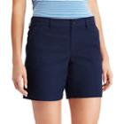 Women's Chaps Twill Shorts, Size: 12, Blue