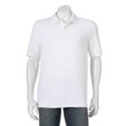 Men's Croft & Barrow&reg; Performance Pique Polo, Size: Medium, White