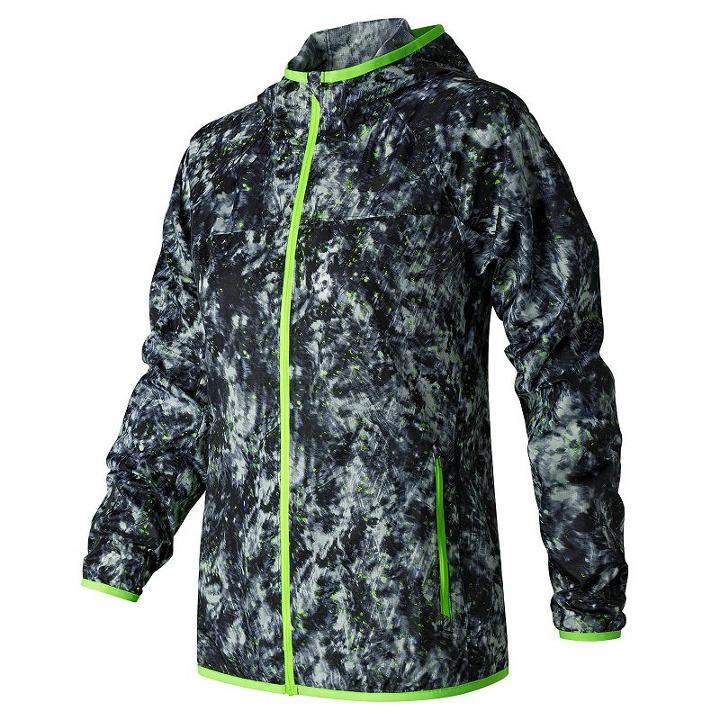 Women's New Balance Windcheater Printed Windbreaker Jacket, Size: Small, Natural