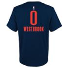 Boys 8-20 Oklahoma City Thunder Russell Westbrook Player Name & Number Replica Tee, Size: M 10-12, Blue (navy)