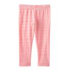 Girls 7-16 & Plus Size So&reg; Patterned Capri Leggings, Girl's, Size: 20 1/2, Brt Pink