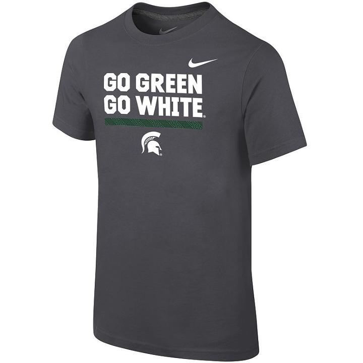 Boys 8-20 Nike Michigan State Spartans Local Verbiage Tee, Size: Xl 18-20, Grey