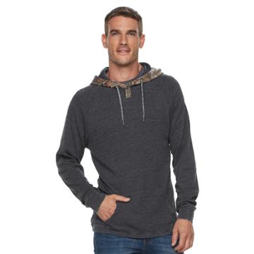 Men's Real Tree Torres Hooded Thermal Tee, Size: Medium, Black
