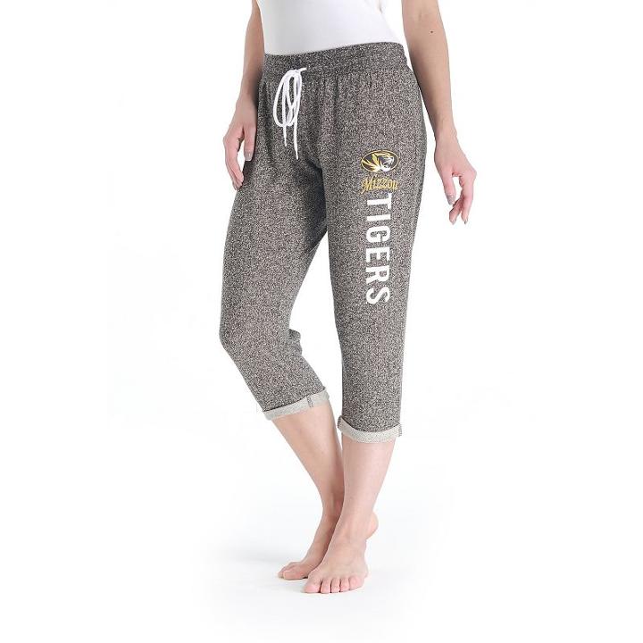 Women's College Concepts Missouri Tigers Turf Knit Capris, Size: Medium, Grey Other