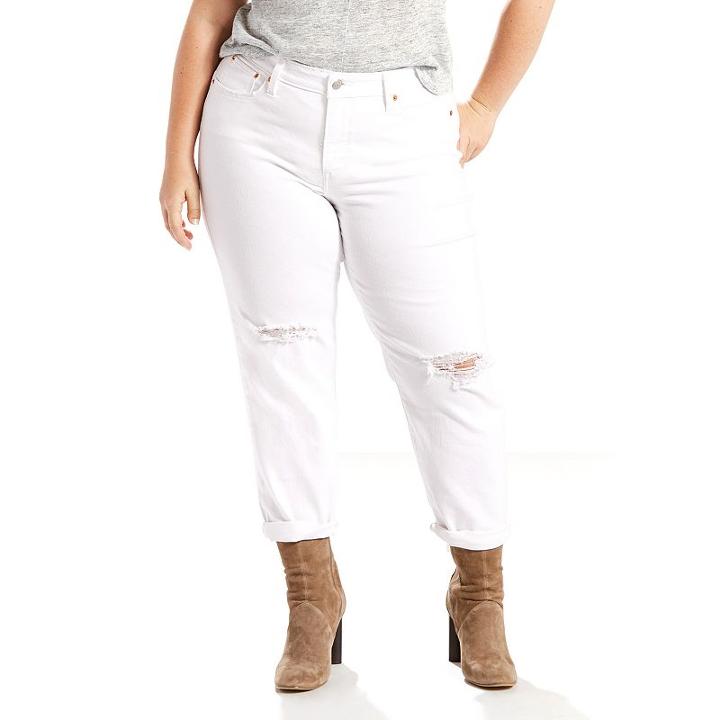 Plus Size Levi's Boyfriend Jeans, Women's, Size: 20 W, Natural
