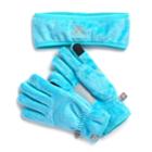 Girls 4-16 Zeroxposur Athena Headband & Tech Touch Gloves Set, Size: M-l, Grey