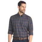 Men's Arrow Heritage Regular-fit Twill Button-down Shirt, Size: Large, Blue (navy)