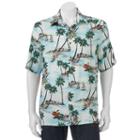 Big & Tall Batik Bay Classic-fit Tropical Button-down Shirt, Men's, Size: Xxl Tall, Turquoise/blue (turq/aqua)
