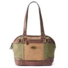 Concept Maywood Tri-tone Satchel, Women's, Dark Green