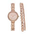 Relic Women's Susan Crystal Watch & Beaded Stretch Bracelet Set - Zr34503set, Size: Small, Pink