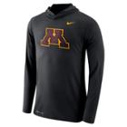 Men's Nike Minnesota Golden Gophers Dri-fit Hooded Tee, Size: Large, Black