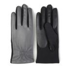 Women's Journee Collection Suede Leather Tech Gloves, Size: Large, Grey