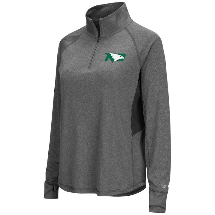 Women's North Dakota Fighting Hawks Sabre Pullover, Size: Large, Light Grey