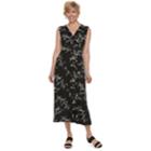 Women's Croft & Barrow&reg; Print Surplice Midi Dress, Size: Xl, Black