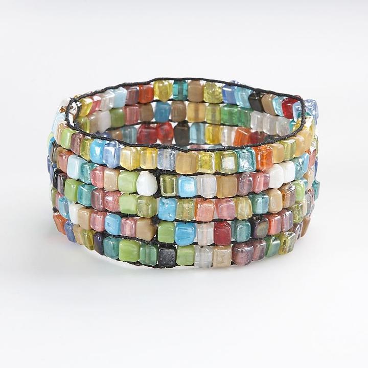 Mudd&reg; Beaded Stretch Bracelet, Women's, Multicolor