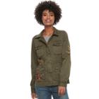 Women's Sonoma Goods For Life&trade; Embroidered Utility Jacket, Size: Large, Green
