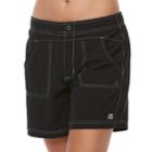 Women's Zeroxposur Hybrid Board Shorts, Size: 10, Liquorice