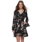 Juniors' American Rag Gauze Peasant Dress, Size: Xl, Black