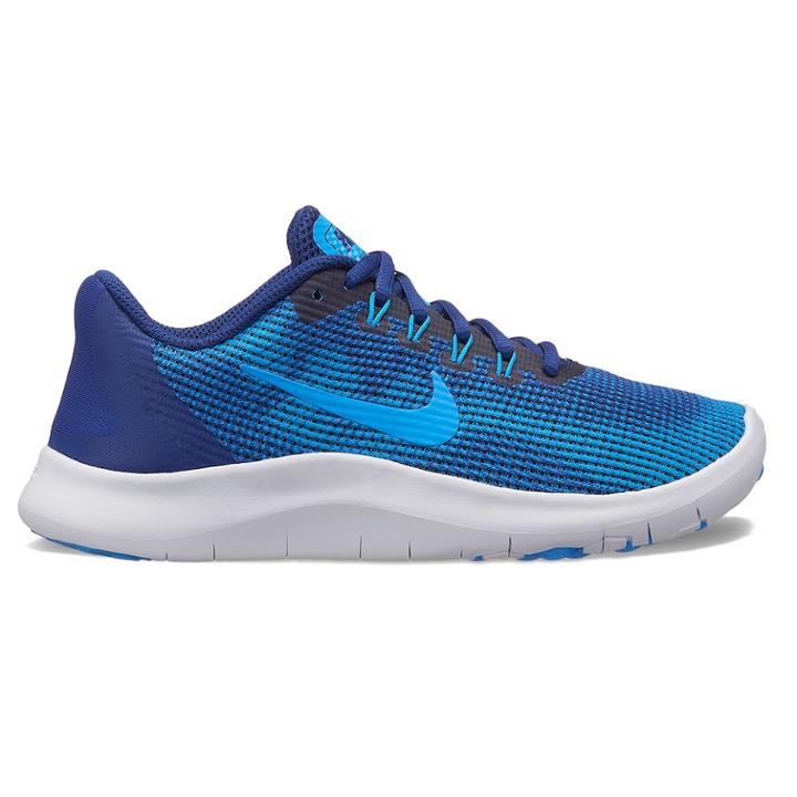 Nike Flex Rn 2018 Grade School Boys' Sneakers, Size: 3.5, Blue