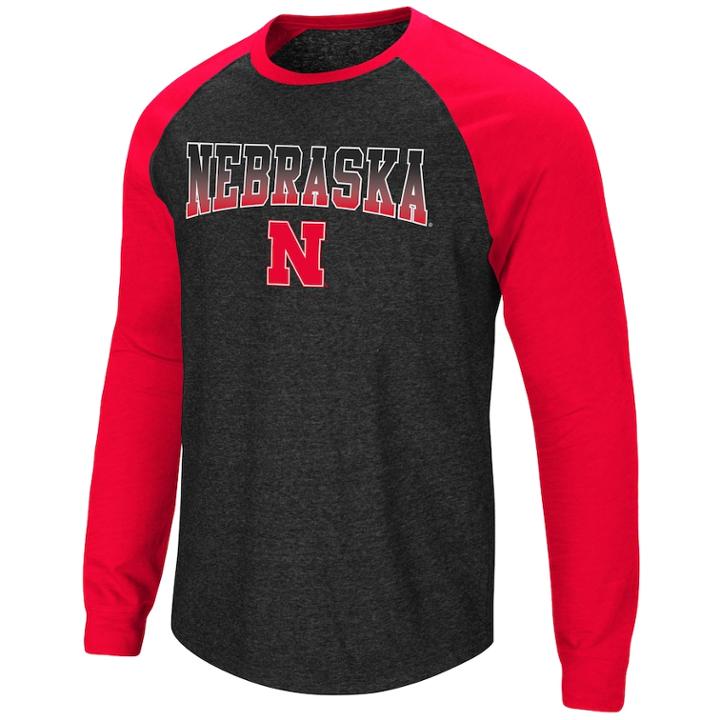Men's Nebraska Cornhuskers Hybrid Ii Tee, Size: Small, Med Grey