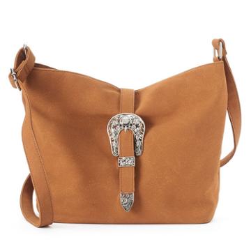Kiss Me Couture Belted Shoulder Bag, Women's, Brown